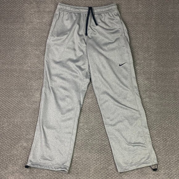 Nike Therma Fit KO Knockout Fleece Sweatpants Men's Large Gray Track 379431-064 - Picture 1 of 15